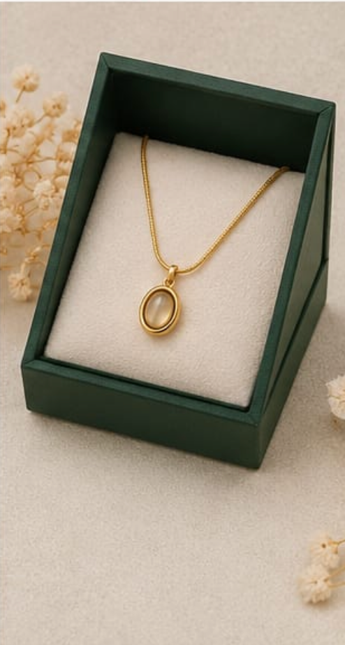 Moonstone Glow Pendant Necklace