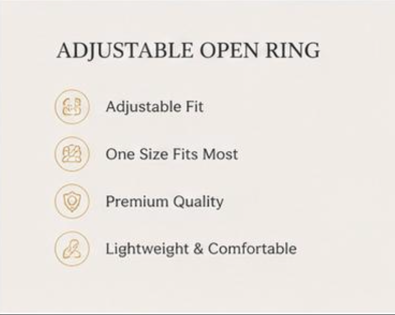 Luxe Multi-Layer Gold Adjustable Ring