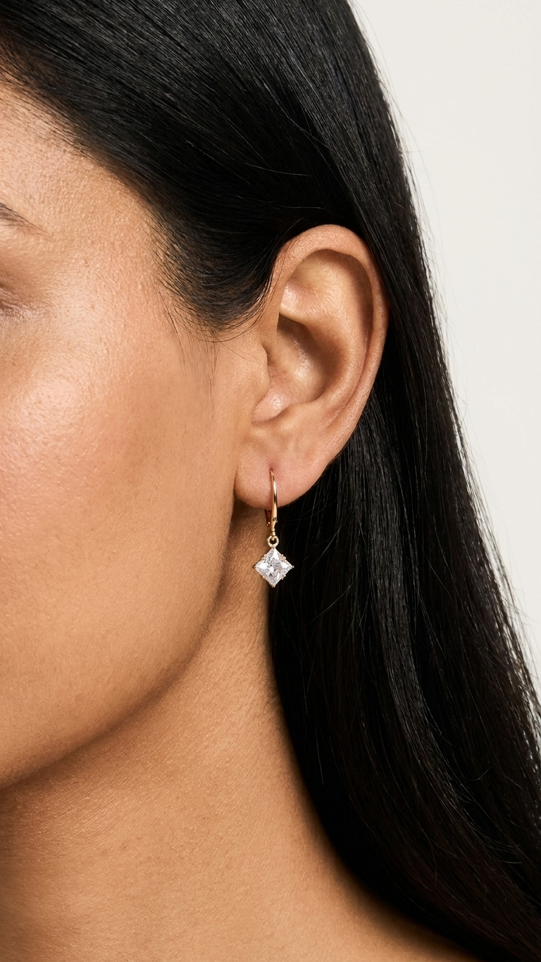 Luna Spark Crystal Drop Earrings