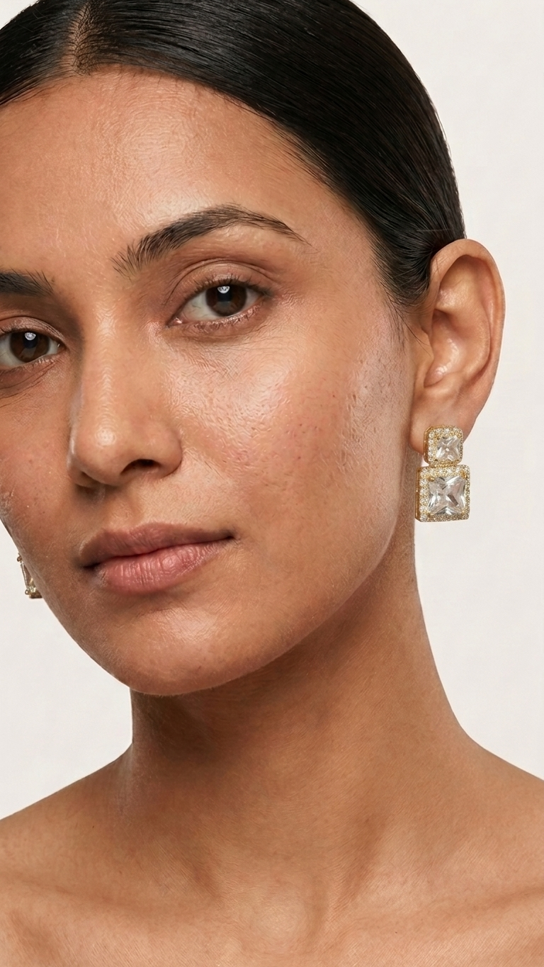Regal Princess Crystal Drop Earrings