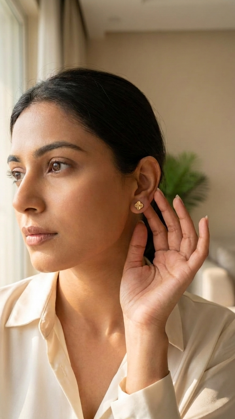 Aurelia Clover Stud Earrings