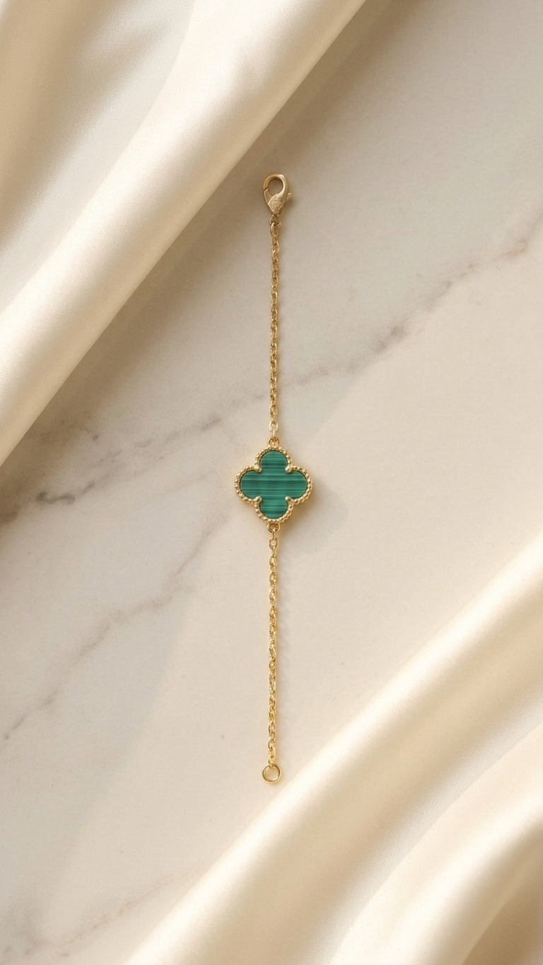 Emerald Clover Bracelet