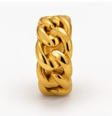 Bold Chain Link Gold Ring