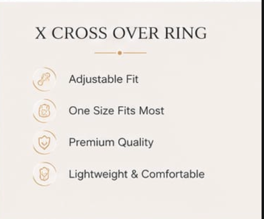 Infinity Cross Gold Ring