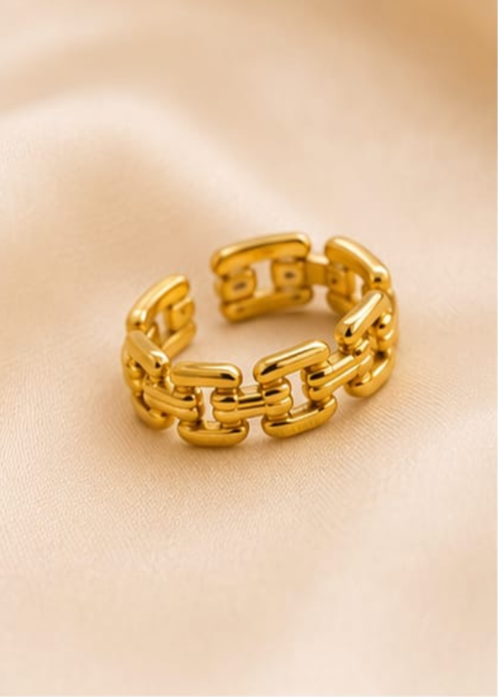 Luxe Chain Link Adjustable Ring