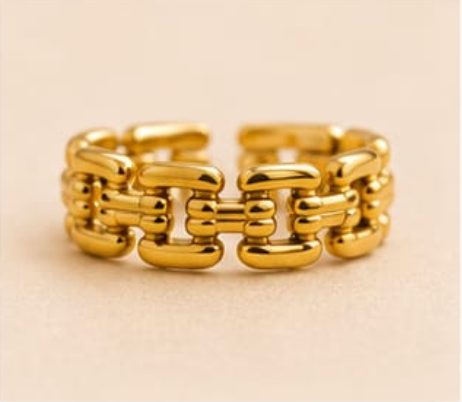 Luxe Chain Link Adjustable Ring