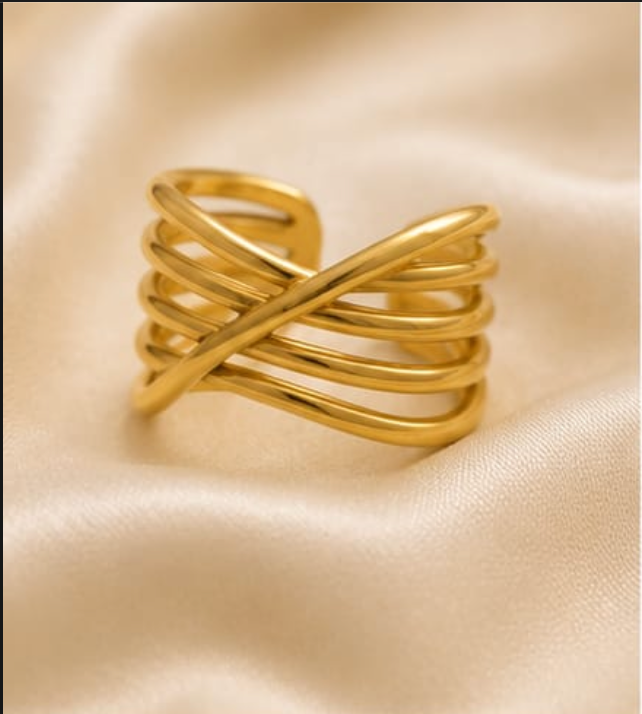 Luxe Criss-Cross Multi-Layer Ring