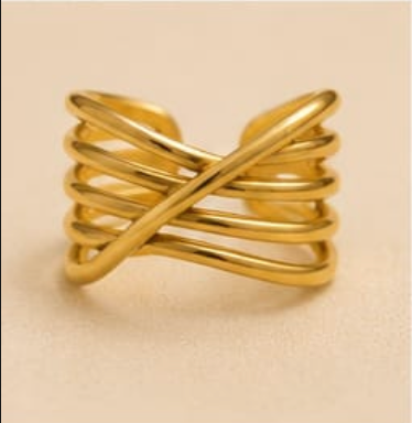 Luxe Criss-Cross Multi-Layer Ring