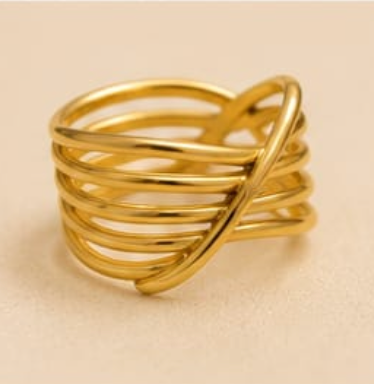 Luxe Criss-Cross Multi-Layer Ring