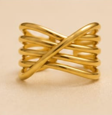 Luxe Criss-Cross Multi-Layer Ring