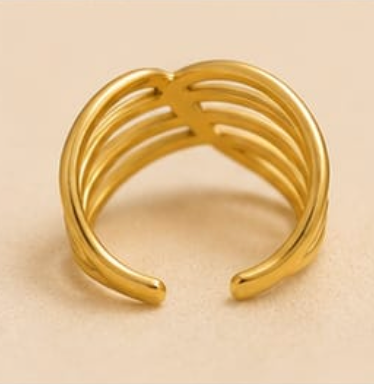 Luxe Criss-Cross Multi-Layer Ring