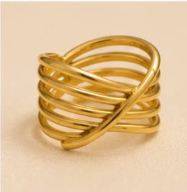 Luxe Criss-Cross Multi-Layer Ring