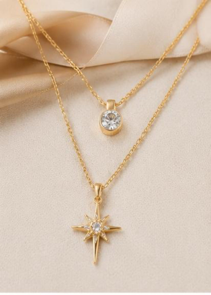 Celestial North Star Layered Necklace