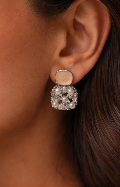Celeste Pearl Statement Earrings