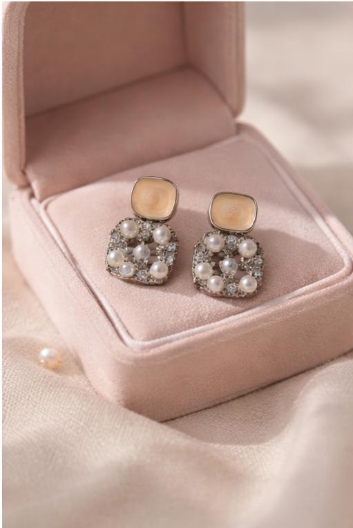 Celeste Pearl Statement Earrings