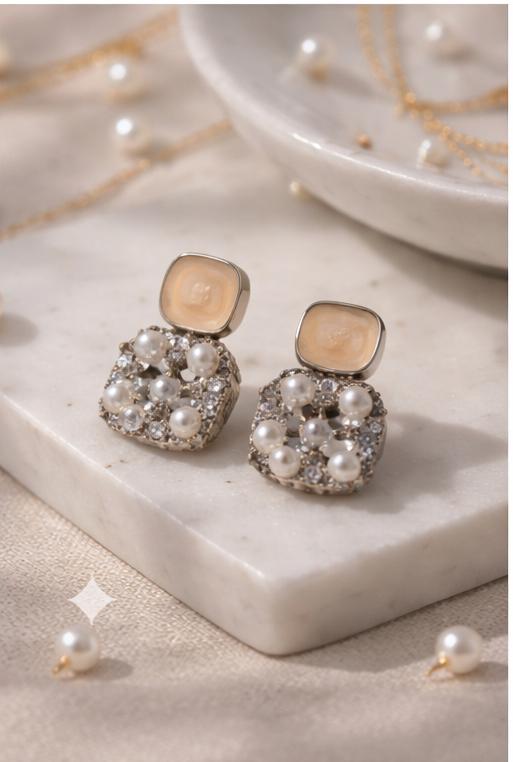 Celeste Pearl Statement Earrings