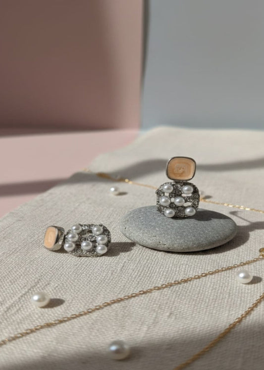 Celeste Pearl Statement Earrings