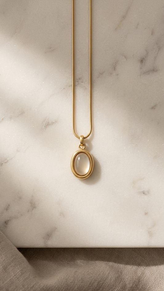 Moonstone Glow Pendant Necklace