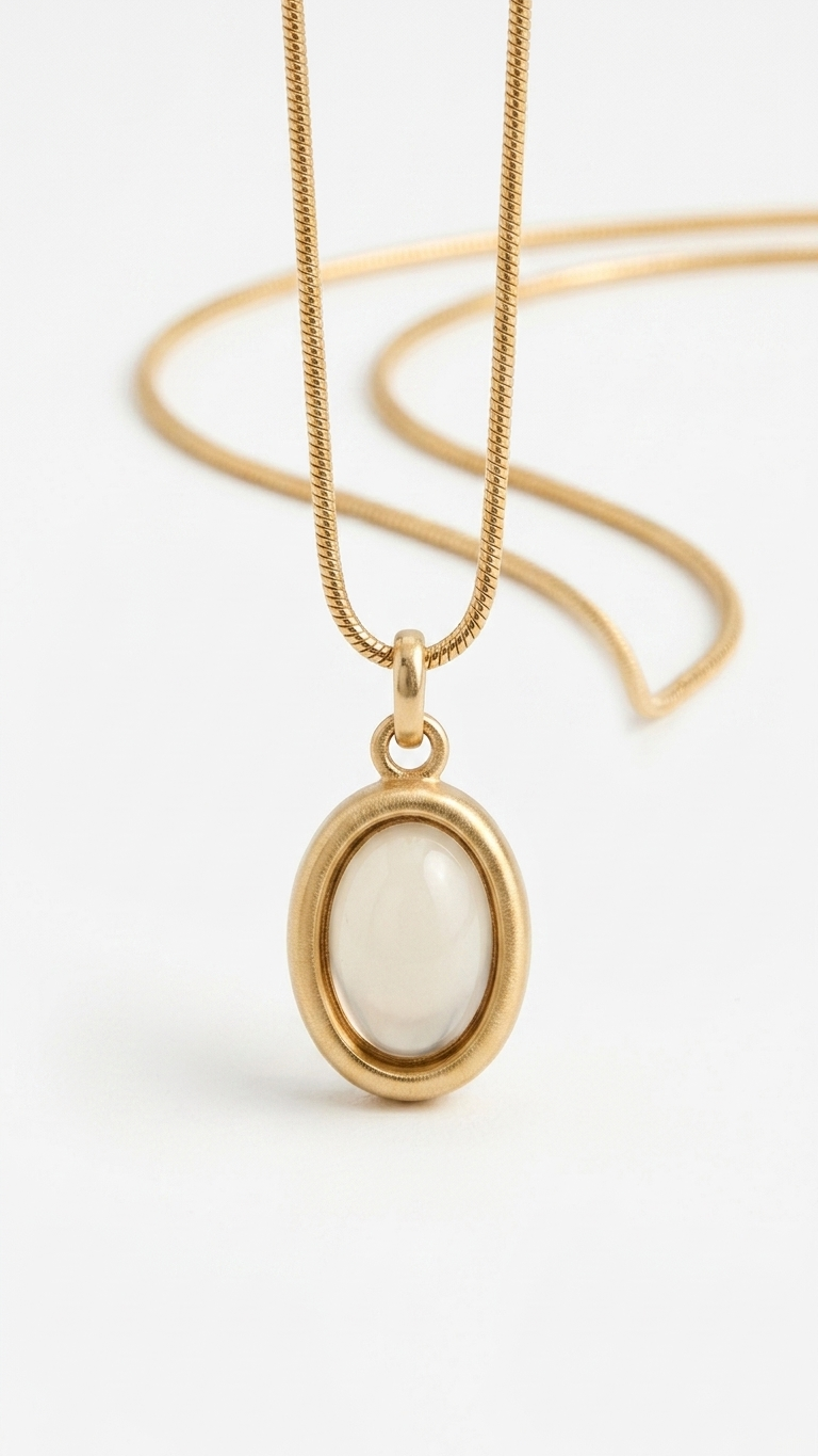 Moonstone Glow Pendant Necklace