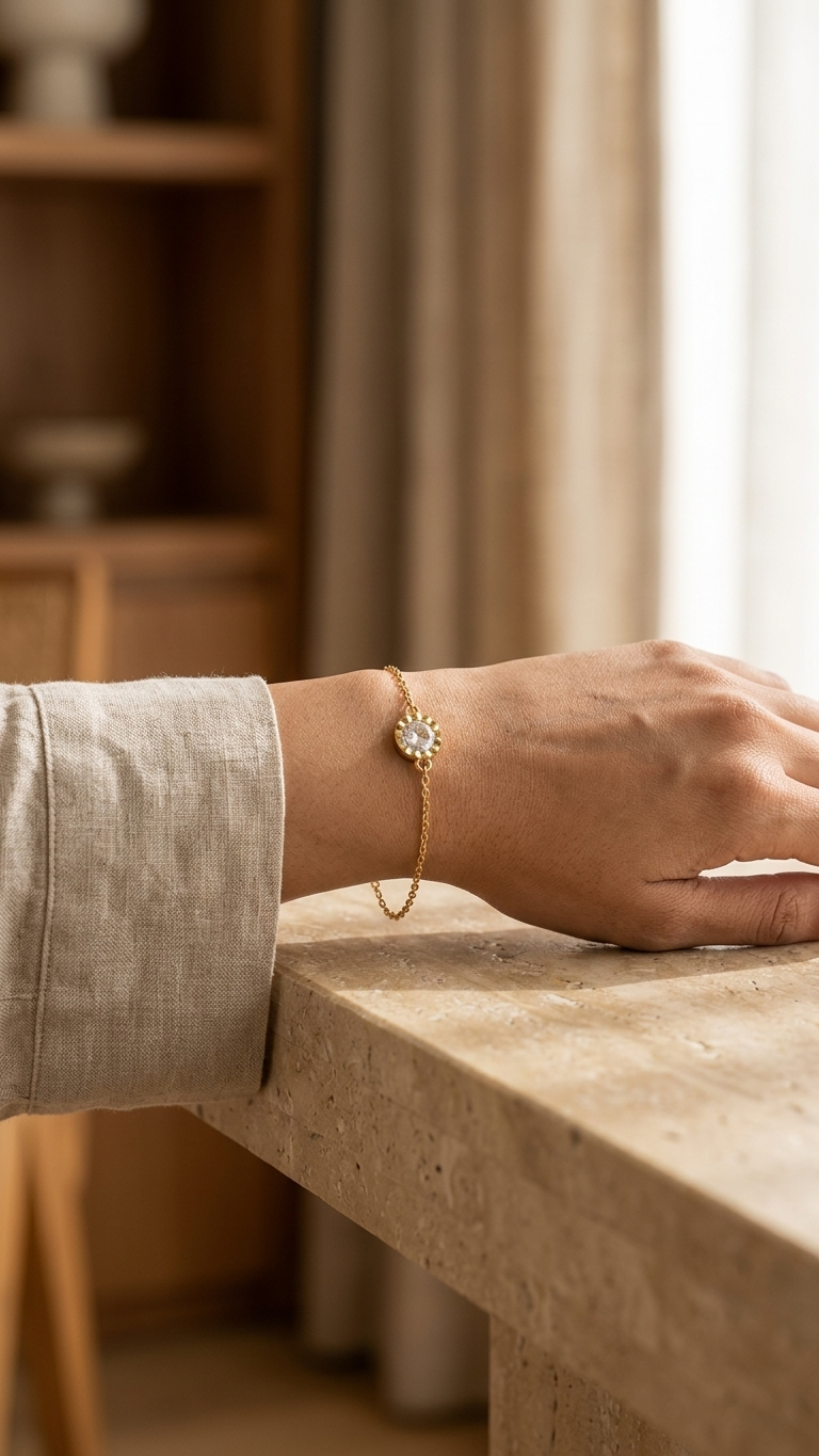 Celeste Solitaire Bracelet
