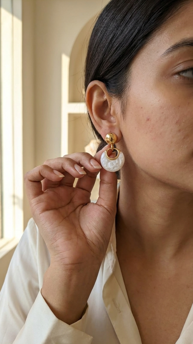 Luna Pearl Drop Earrings