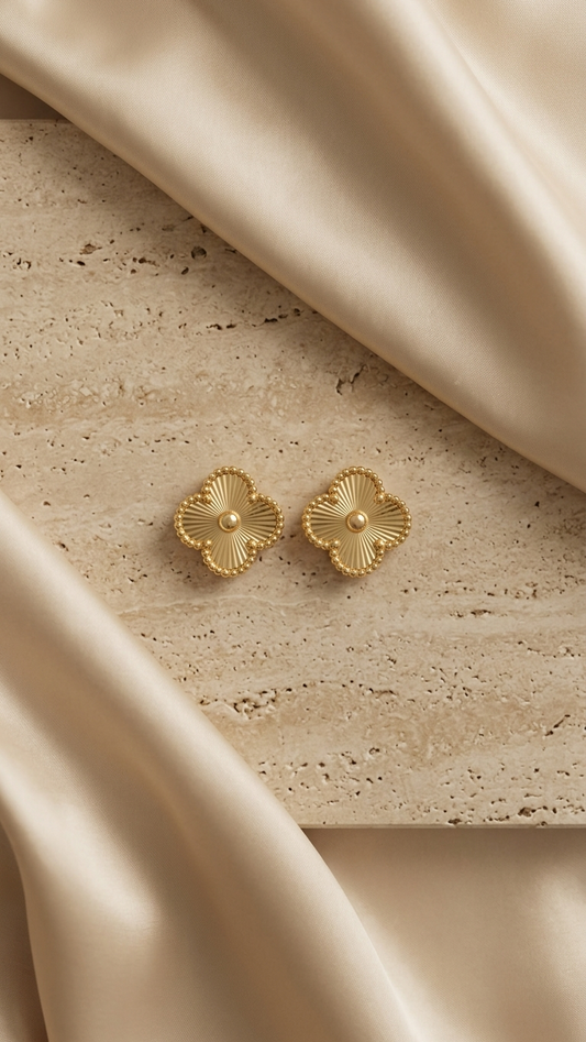 Aurelia Clover Stud Earrings