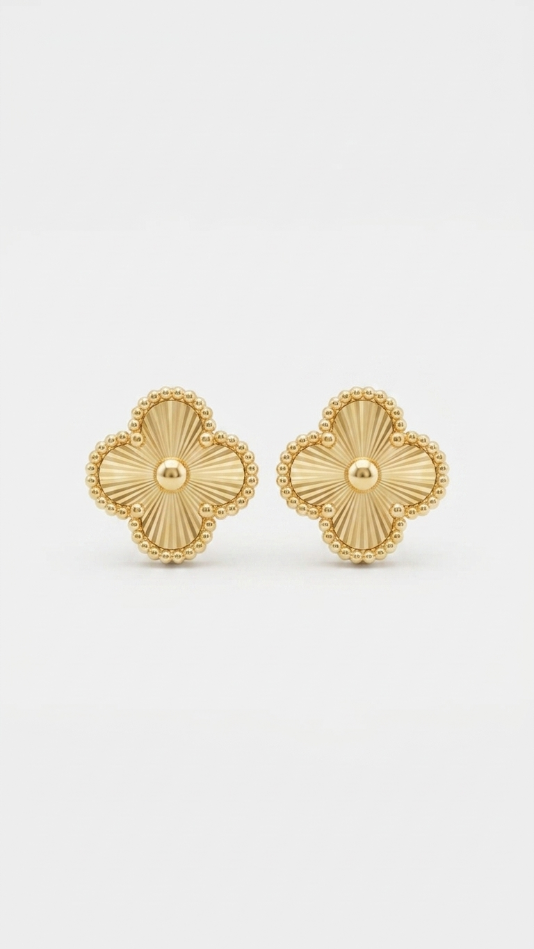 Aurelia Clover Stud Earrings