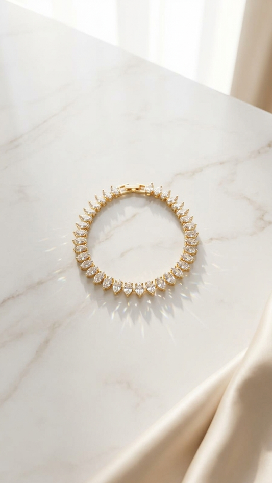 Celeste Pear-Cut Tennis Bracelet