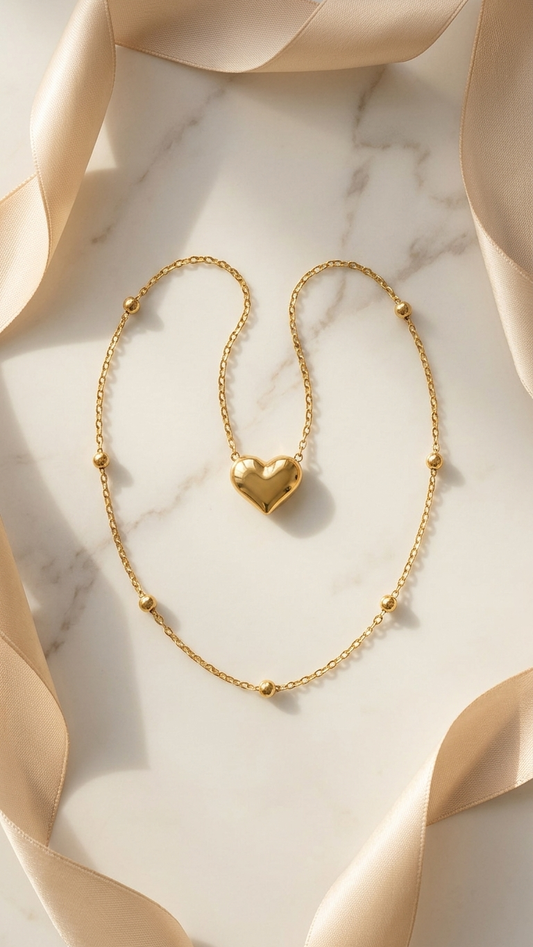 Amour Heart Pendant Necklace