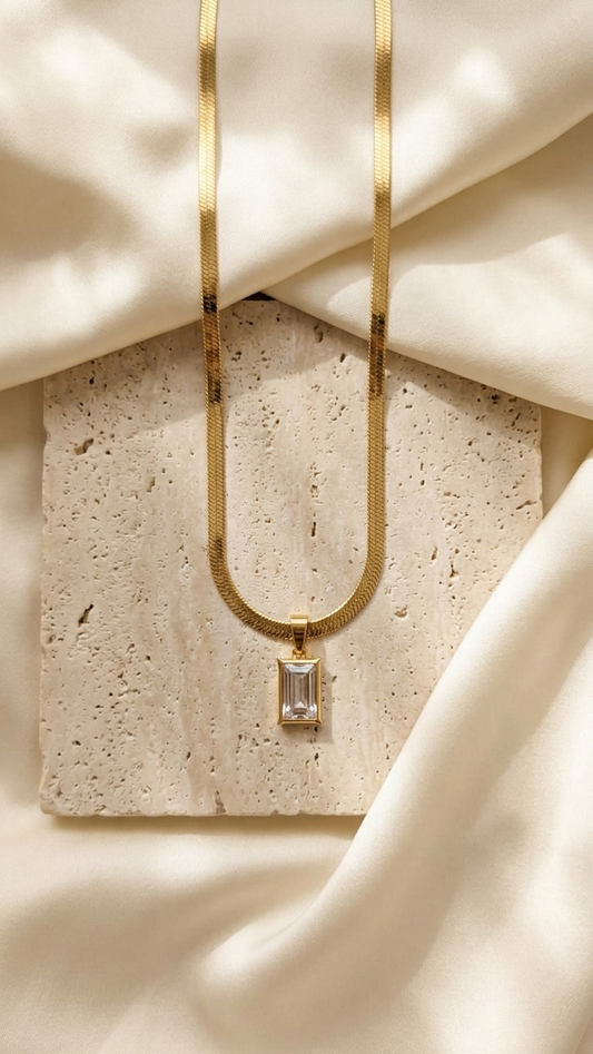 Celeste Crystal Pendant Necklace