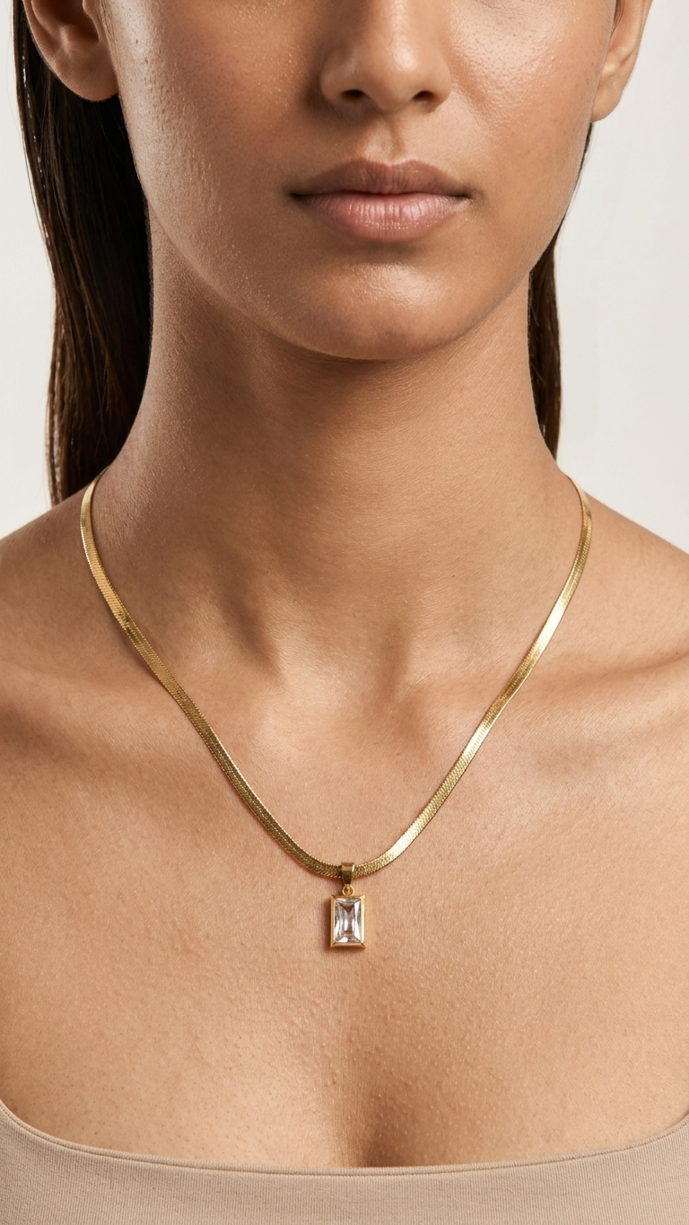 Celeste Crystal Pendant Necklace