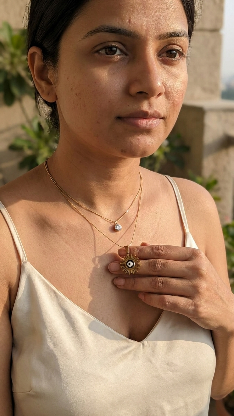 Celestial Evil Eye Layered Necklace