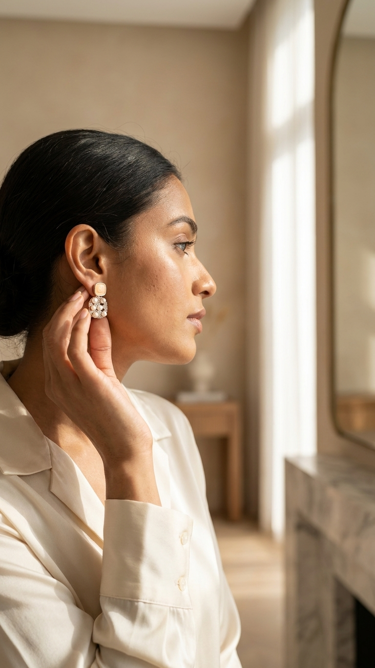 Celeste Pearl Statement Earrings