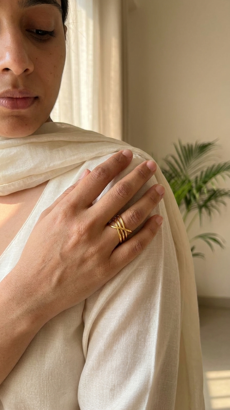 Luxe Criss-Cross Multi-Layer Ring