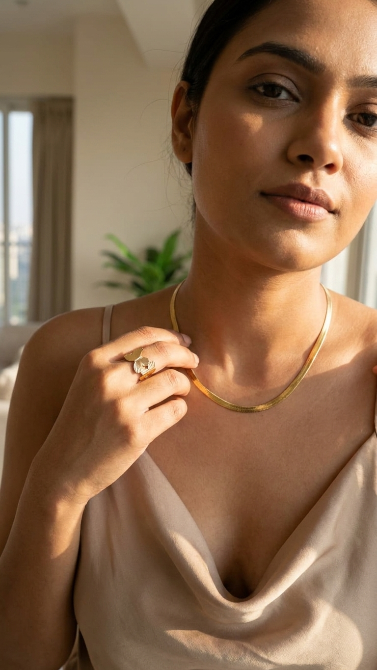 Luna Herringbone Chain