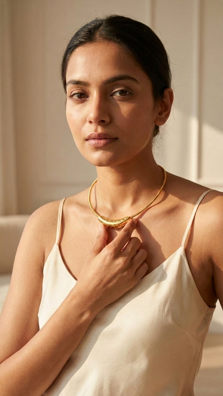 Luna Luxe Gold Collar Necklace